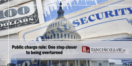 Public charge rule: One step closer to being overturned