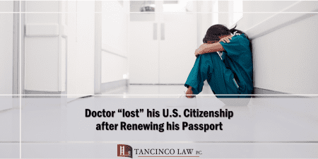 Doctor Lost Citizenship after Renewing Passport