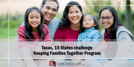 Texas, 15 states challenge Keeping Families Together Program