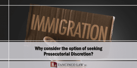 Why consider the option of seeking Prosecutorial Discretion?