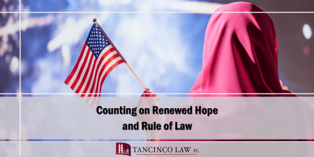 Counting on Renewed Hope and Rule of Law